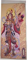 Custom-made portrait Buddhist and Taoist portraits ten halls water and land paintings Wei Tuo ten halls