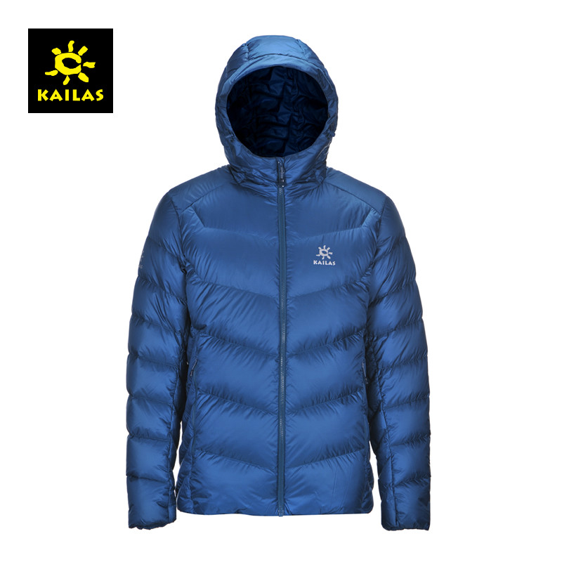 KAILAS/Kelestone Men's Outdoor Windbreak, Warm, Air-permeable Cap, Medium-thick Down Jacket KG310053