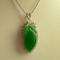 Green full green ice Jade Myanmar A goods bracelet egg noodles Guanyin Jade Buddha pendant pendant-special payment link