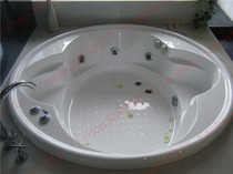 HCG and adult bathroom bathtub 1 M 6 embedded double round bubble surfing massage tub F2460