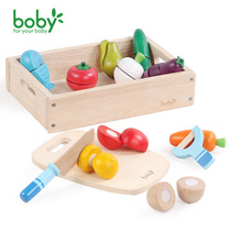 boby new wooden box cut to see baby cut fruit vegetables Chile simulation Childrens House toys
