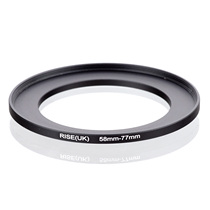 High quality metal filter adapter ring small turn large Close Ring 58mm-77mm adapter ring