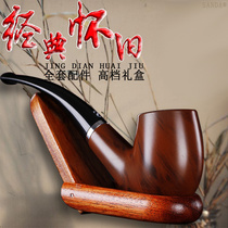Sanda classic nostalgic entry vintage old-fashioned filter pipe male tobacco pipe bent hand freestyle delivery accessories