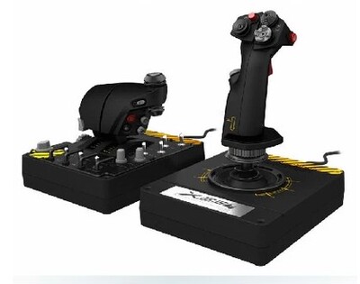 Джойстик управления полетом контроллера Saitek Pro Flight X55 Rhino HOTAS Rhino в наличии