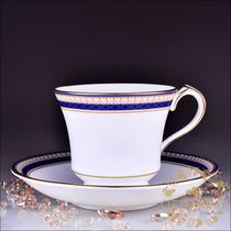 British System Aynsley Import Tea Set Gift Import Porcelain Noble Blue Coffee Cup Saucer Gift Box Spot
