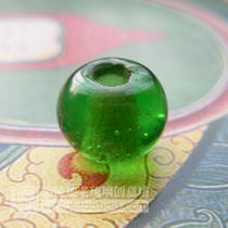 Special price Qing Dynasty mint green pure handmade ancient old colored glaze beads about 10mm in diameter