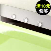 Japan transparent plastic cabinet door anti-collision pad Paste type with adhesive drawer Rubber grain shock absorption silencer