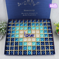 DIY99 Origami roses Kawasaki roses finished gift box material package Christmas Valentines Day gift