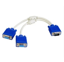 vga One-Part Computer Connection Cable HD Screen Vga One Drag Two Distributor Splitter 1 min 2