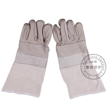 Long head layer leather cowhide welding gloves wear-resistant heat-resistant and heat-resistant non-slip long leather leather labor insurance gloves wholesale