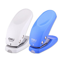 Del stationery puncher portable pocket single hole punching machine standard 6mm hole punching machine hand account diy tool
