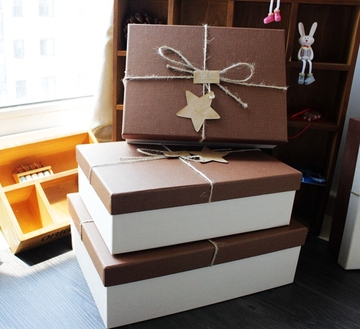 包邮长方形创意可爱礼品盒生日礼物盒商务礼品礼盒巧克力包装盒子