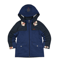 Korean brand childrens clothing DAKS KIDS spring and autumn new boys two-color color with a hood coat windbreaker