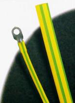  Special price environmental protection yellow-green heat shrinkable tube Ф8 grounding heat shrinkable sleeve 8mm shrink 50% 100m roll