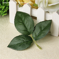 Green leaf simulation green silk cloth accessories handmade diy decorative fabric 0 7 yuan 1 piece (as the main picture)