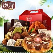24 Flavors truffle-shaped nuts sandwich chocolate cocoa butter gift box snacks gift bag wedding candy a