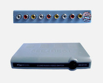 Video Bay two-way audio and video switcher AV audio signal switcher manual 2 in 1 out SB-S21VA