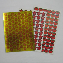 Childrens stars Stickup Kindergarten Kids Reward Stickers Praise Baby Smiling Faces Apple Gold Jackpot