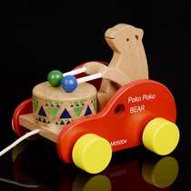 Baby toddler car toy cart bear beating drum car child toy baby boy girl 0-1-2-3 years old