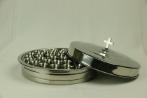  You Bins House Communion utensils Communion cup Communion set Stainless steel Communion cup plate(40 holes 1 plate cover 40 cups