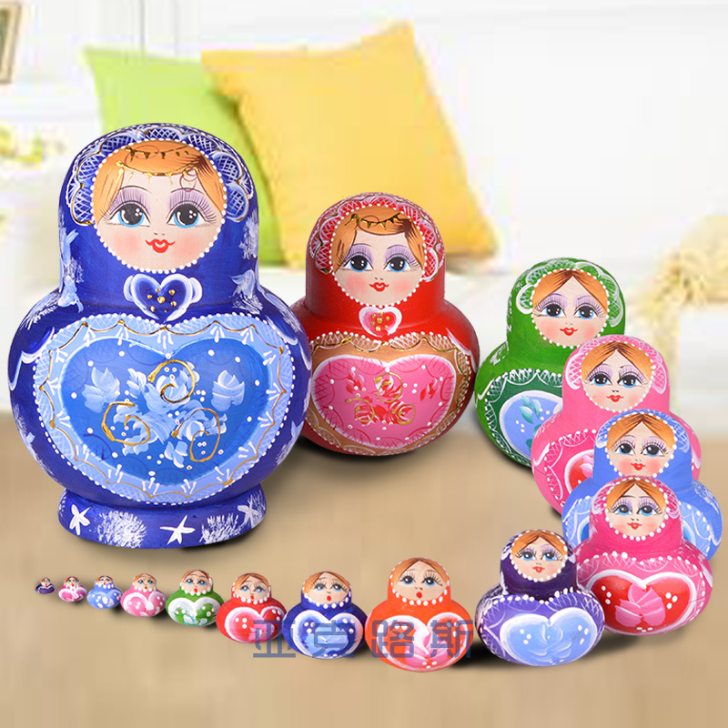 (YAKELUS) Akrus authentic basswood original gift Russian Doll Set 15509