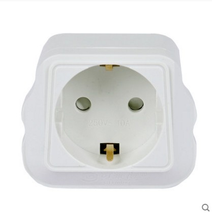 European, German, French, Korean Imported Electrical Converter Plug, German Standard to National Standard Converter Socket for Domestic Use