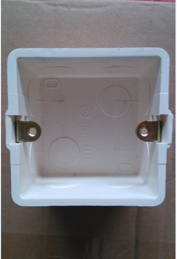 [Zhongcai Switch Box] PVC Connection Box Embedded Base Box 86 Switch Box 75*75*50