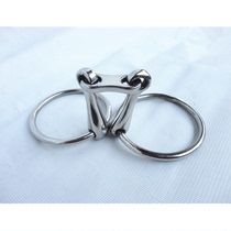  Stainless steel horse rank British harness O-shaped horse chew 11 5cm pony mouth armature ring snaffle bit
