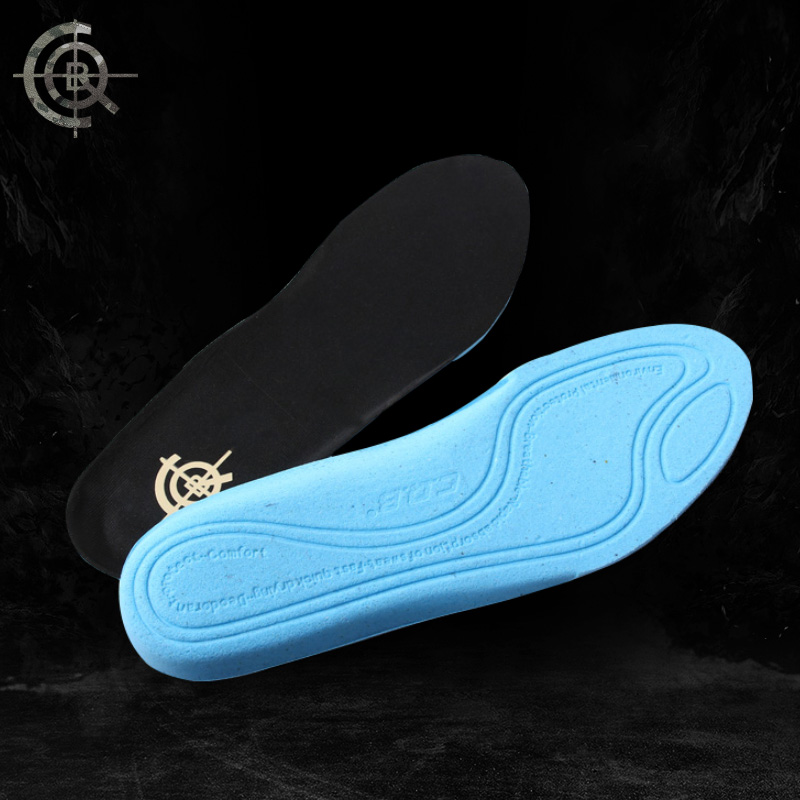 CQB Men's Sports Insoles Sweat Absorption, Air Permeability and Shock Absorption Elastic Support Soft and Comfortable New Type Thickening 50%