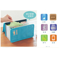 Japanese-style household fabric durable receipt bill receipt bill invoice holder compact portable classification paper money storage clip