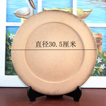 Blank craft rough self-painted DIY painted decorative fruit Basin dry plate wooden bottom embryo handmade painting supplies