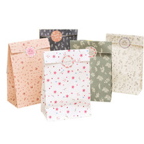 3 Pcs lot Flower Paper Candy Bag Gift Bags for Food Packagin