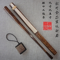 7-9 5 inch 18 square brown bamboo fan folding fan Guanyin bamboo play fan Ancient fan Bone custom surface Chinese style paper fan