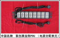 Lianchuang LCEJT Platinum gang 16-bit PDU cabinet special socket anti-ignition anti-surge 16A dual power supply 2U
