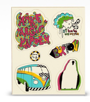 韩国文具 pop sticker皮质贴纸 pvc材质 创意贴纸 卡通贴纸