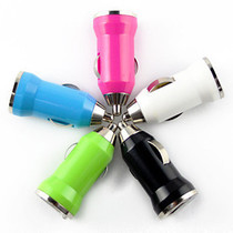 Mobile phone car charger light cigarette USB port Apple HTC Samsung Nokia colorful USB car charger