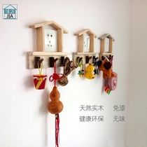 Hanging switch stickers home socket decorative stickers solid wood creative health and environmental protection rural wind power stickers can be customized
