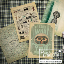 Custom ghost mother Coraline nostalgic button poster Halloween gift postcard