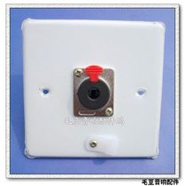Audio accessories LQ2419-1 86 type panel stainless steel pull and tear type KTV microphone signal panel 6 35 plug