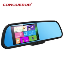 Conqueror i688 Android Smart Rearview mirror navigation Tachograph Radar speed warning Cloud all-in-one machine