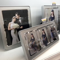 Photo studio Korean simple 5 inch 10 inch silver table white wedding dress children creative combination photo frame photo frame