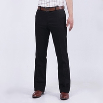 Autumn and winter stretch thick micro flared pants men's Korean version of slim casual pants drape non-ironing padded straight pants tide