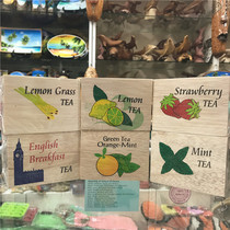 Amu Travel Maldives Tourist Souvenir Fruit Flavored Black Tea Wooden Box Packaging Bagged Tea Bags Not Mailed