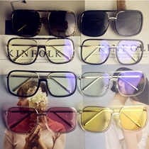Brilliance Yu Zhu Yavin Tongan Transparent Big Box Glasses Womens Net Red Retro Personality Sunglasses Street for Sun Mirror Male