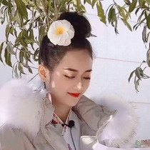 Hair accessories female Dai flower head flower simulation flower headwear by _guangbian with white