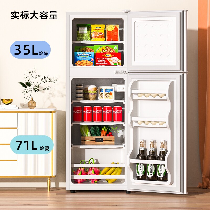 SAST先科冰箱宿舍家用一级节能双门租房小型两门冷藏冷冻省电冰箱