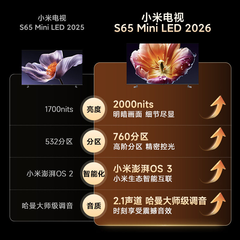 小米官方旗舰店的平板电视
