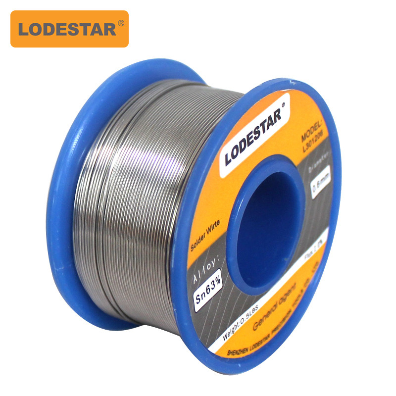 Lodestar焊锡丝1.0mm高锡量Sn63 锡线直径0.8mm0.6mm有铅锡线
